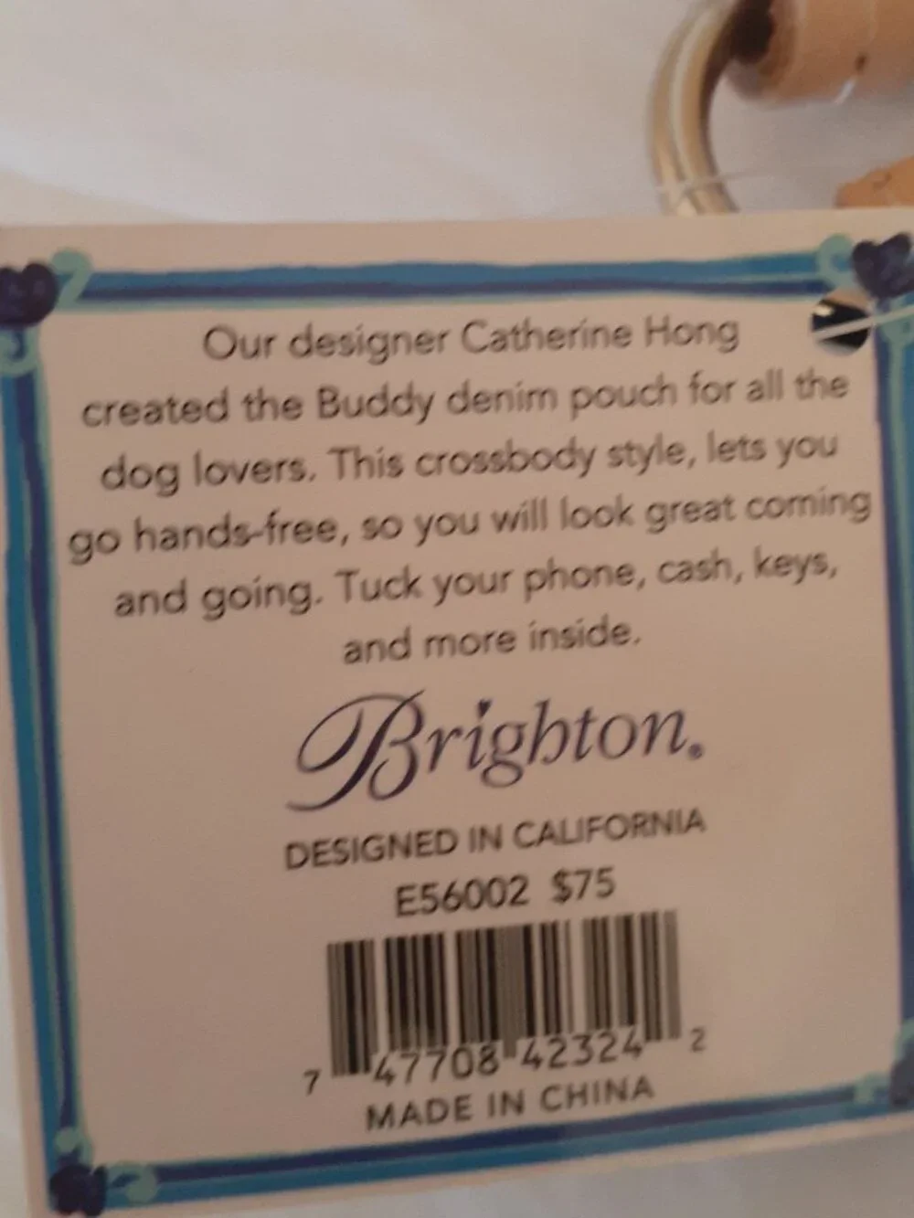Brighton Buddy Denim Crossbody Pouch Bag